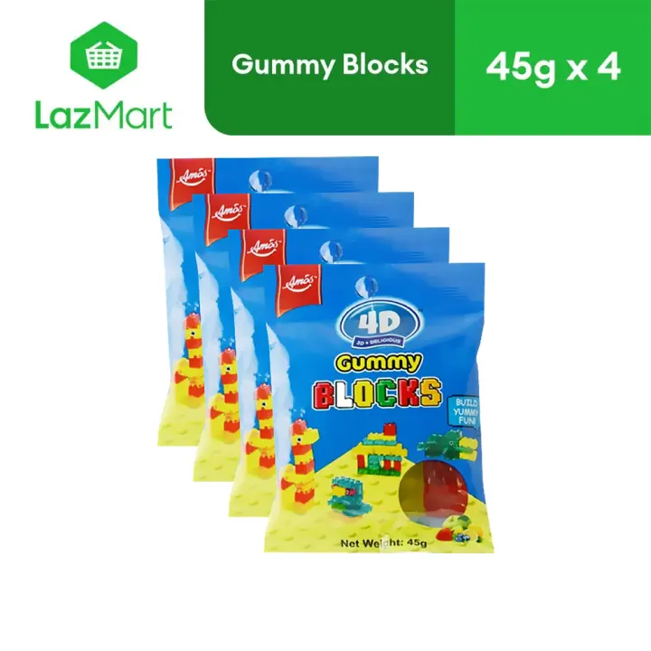 4D Gummy Block 45g - Pack of 4