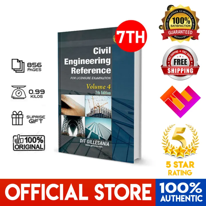 Tindahanmo Authentic Civil Engineering Reference Volume 4 7th Edition C 2020 Vol 4 Dit Diego Inocencio Tapang Gillesania Gertc Civil Engineering Review For Ce Licensure Exam Book Engineering Books Lazada Ph