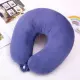 U-Shaped Cervical Plain color Neck Pillow Soft Pillow with lock. 