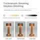 Keria LED Desk Lamp Rechargeable Dimmable Touch Table Light Simple Metal Table Lamp Bedroom Night Light Portable Eye Protection Soft Light. 