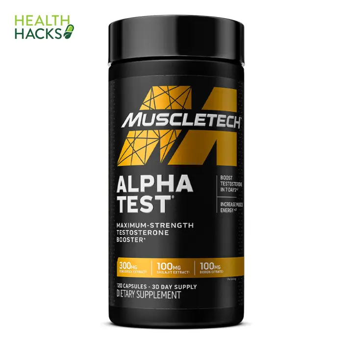 Muscletech AlphaTest Testosterone Booster, 120 Capsules