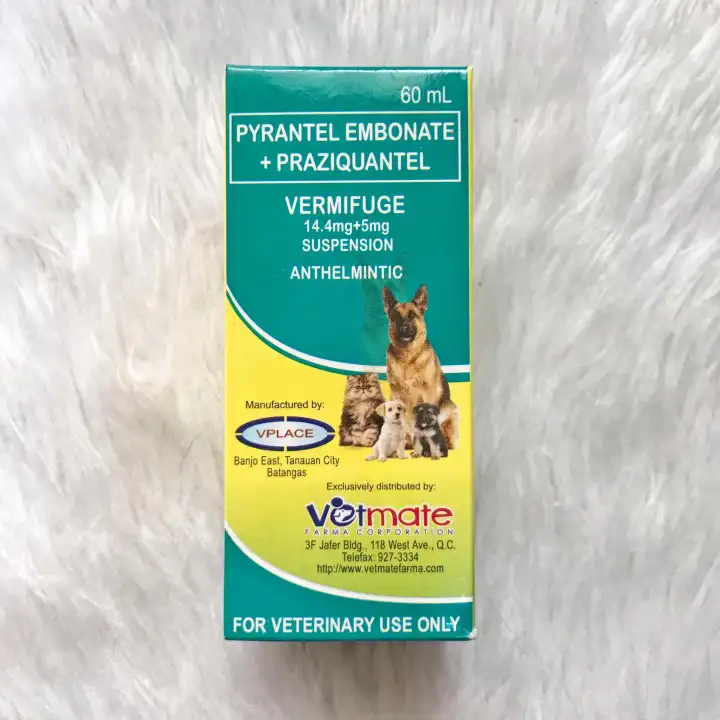 Pyrantel Vermifuge Dewormer For Puppies And Small Breed Dogs 60ml Lazada Ph