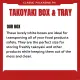 25pcs Takoyaki Box and Tray for 4 pcs Takoyaki | Take Out Box |  Inside Laminated White. 
