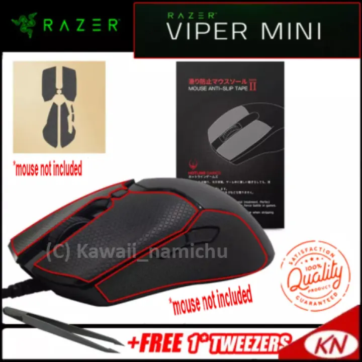 [PH] [Razer Viper Mini] (New Version 2) Hotline Games Mouse Grip Tape Skates Side Stickers Sweat Anti-slip Sticker for razer viper mini