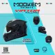 Mookem Helmet Z006 - Mono Colors - Viator - Face Dual Visor Helmet. 