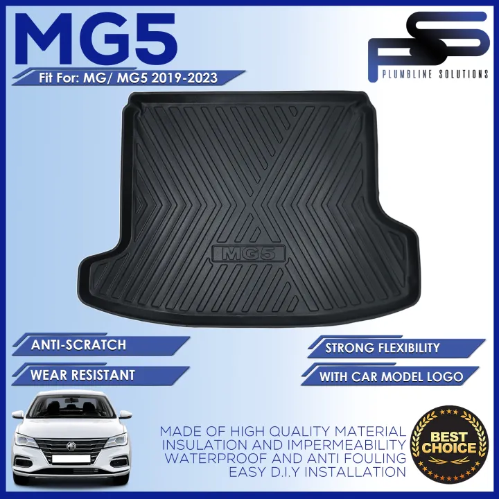 Trunk Tray MG5 MG 5 / MG ZS / MG RX5 2019 -Onwards OEM Cargo Liner Mat Trunk Tray - Trunk Safety Protection Heavy Duty High Quality / MG5 Car Accessories Accessory / High Quality Car Accessories / Plumbline Solution