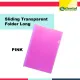 Short Transparent Sliding Folder - Plastic Slide Folder with Slider 12 pieces a pack - Sold per pack. 