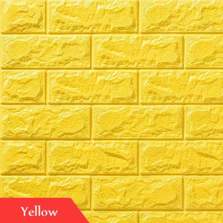 Foam Brick Wallpaper 77cm X 70 Cm, How To Stick Decorations Brick Wall