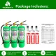Fire Extinguisher 10 lbs HCFC 123 3pcs Bundle (Green) 5 years Expiration Refillable. 