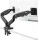 [CLEARANCE] North Bayou NB F160 Dual Monitor Heavy Duty Desk Mount Stand (17" - 27" Screens) with Full Motion Swivel Computer Double Arm with USB Port for Charging | JG Superstore. 