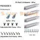PV Aluminum Railings Roof Solar Panel Mounting Rail 2.4 2.2 Meter 2 or 4 Pieces Package 1 2 3 4 5 &6. 