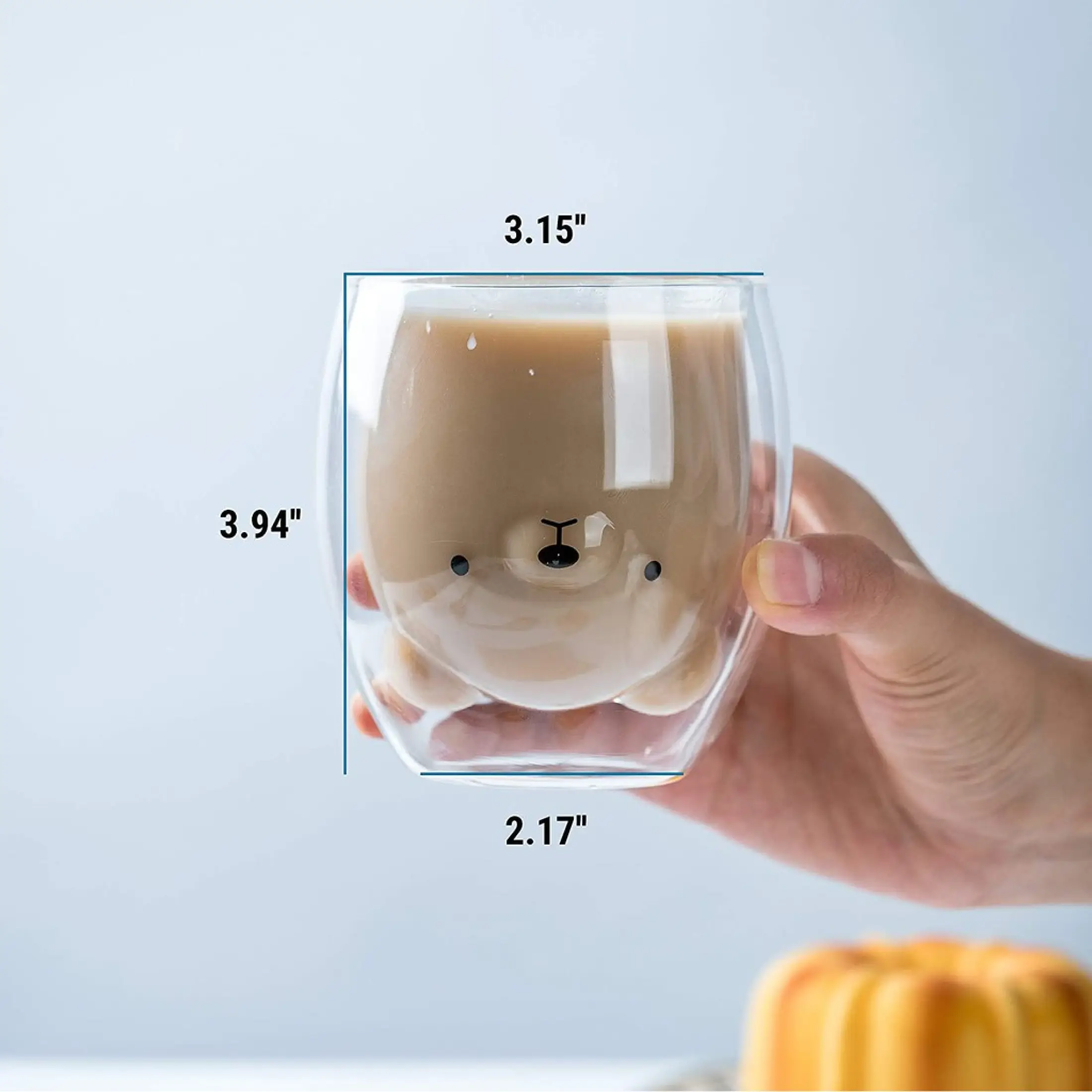 Spot Hot Sale New 21 Ph Cartoon Bear Double Wall Cup Insulated Milk Water Glass Cup Juice Mug Double Layer Coffee Mug Lazada Ph