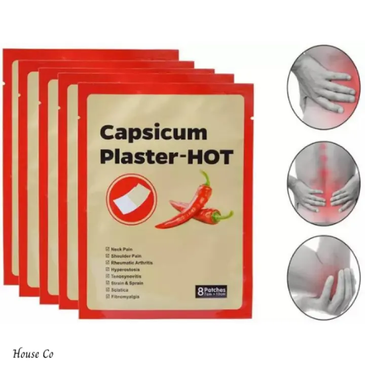 Capsicum Plaster Hot Chili Pain Relief Chinese Medical Patch Back Neck