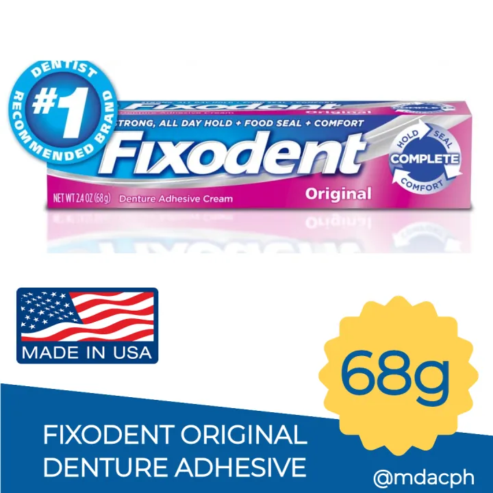 Fixodent Denture Adhesive Cream Original Paste 2.4Oz 68G Polident Poligrip  | Lazada Ph Fixodent Denture Adhesive Cream Original Paste 2.4Oz 68G Polident Poligrip  | Lazada Ph