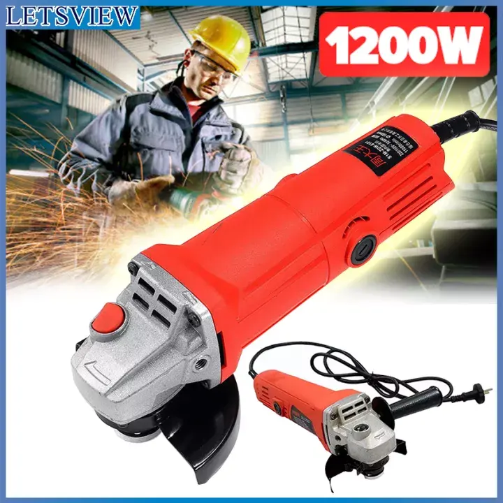 Angle Grinder Multifunctional Angle Grinder GS-6603 220V 1200W Angle Grinder for Cutting Grinding Chainsaw Adapter