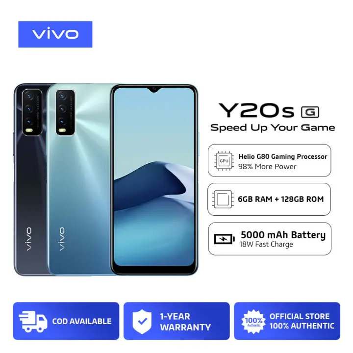 Vivo Ys G 6gb 128gb Helio G80 5000mah 18w Fast Charge Side Fingerprint Gaming Cellphone Lazada Ph