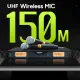 SHURE UR-24D floating microphone dual microphone wireless microphone receiving distance 150 meters, anti-howling metal body, very suitable for karaoke, the sound is very good. 