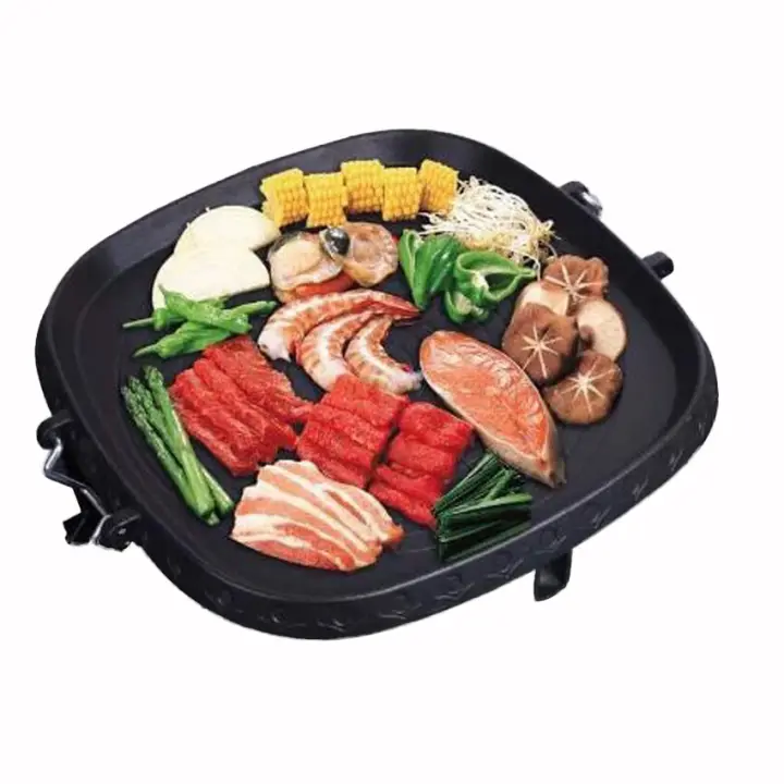 Korean Square Nonstick Bbq Samgyeopsal Maifan Stone Grill Pan For Stovetop Samgyupsal Barbecue Portable Hot Plate Samyupsal Smokeless Baked Beef Egg Indoor Stove Top Or Outdoor Bbq Lazada Ph