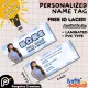 BINI Designs - Customized PVC or LAMINATED School Name Tag for Kids (Back to Back Print). 