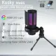Kusky Me6D RGB USB Mic Condenser Gaming microphone for videoke live streaming vlogging Noise Reduction MuteGain. 