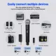 KOORFLY SM58 DUAL Professional UHF Wireless Microphone System Karaoke Vocal Mic Handheld Microphone. 