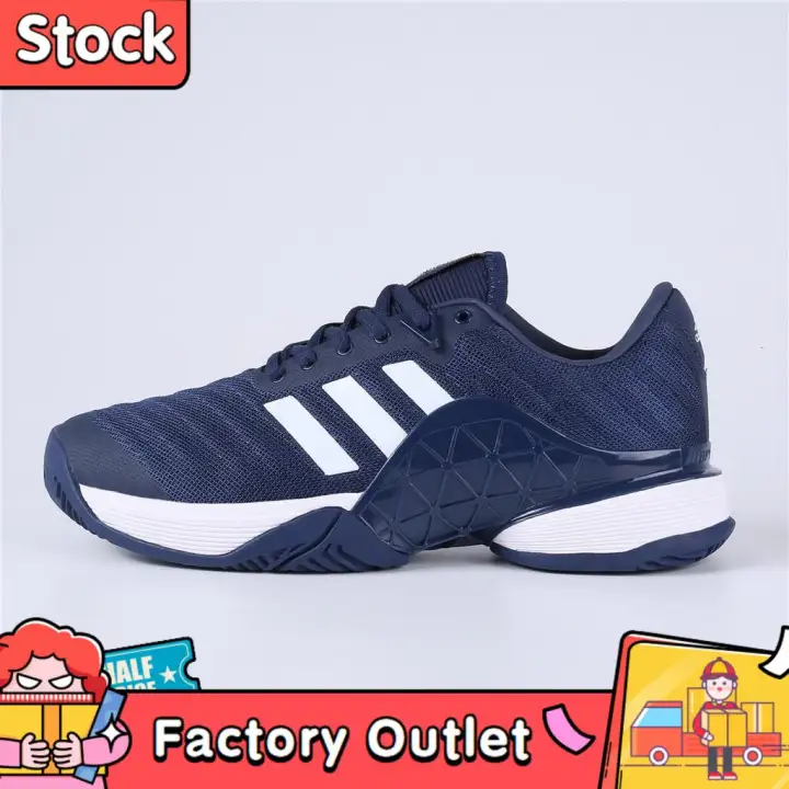 Ready Stock Adidas Barricade 2018 Tennis Shoes Navy White Lazada Ph