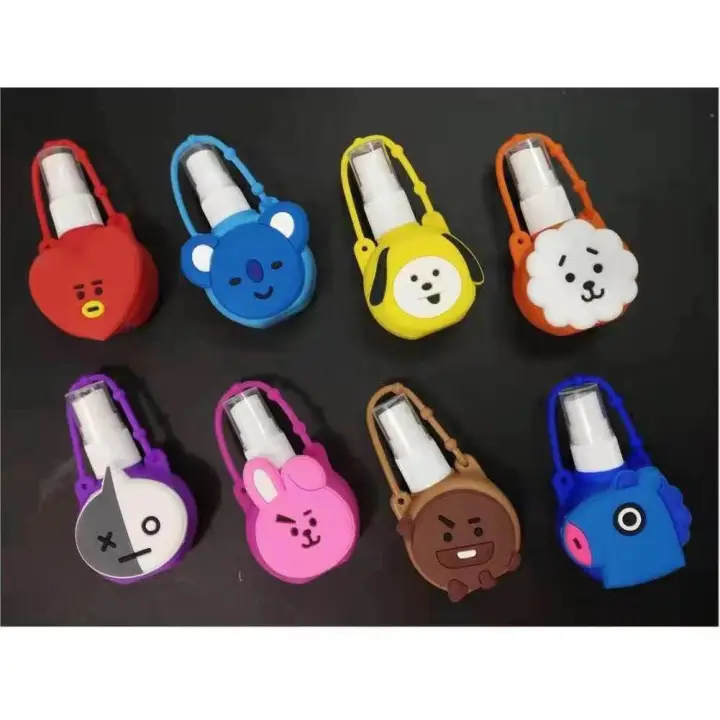 BTS BT21 KPOP Mini Alcohol Sprap Bottle Empty Travel Bottles 30ml