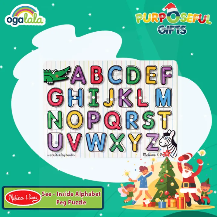 Melissa And Doug See Inside Alphabet Peg Puzzle Lazada Ph