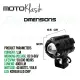 PHILED MINI DRIVING LIGHT V5 HIGH-LOW BEAM 40WATTS WITH PREMIUM QUALITY KOREAN LED CHIP DUAL COLOR 12V FOR MOTORCYCLE. 