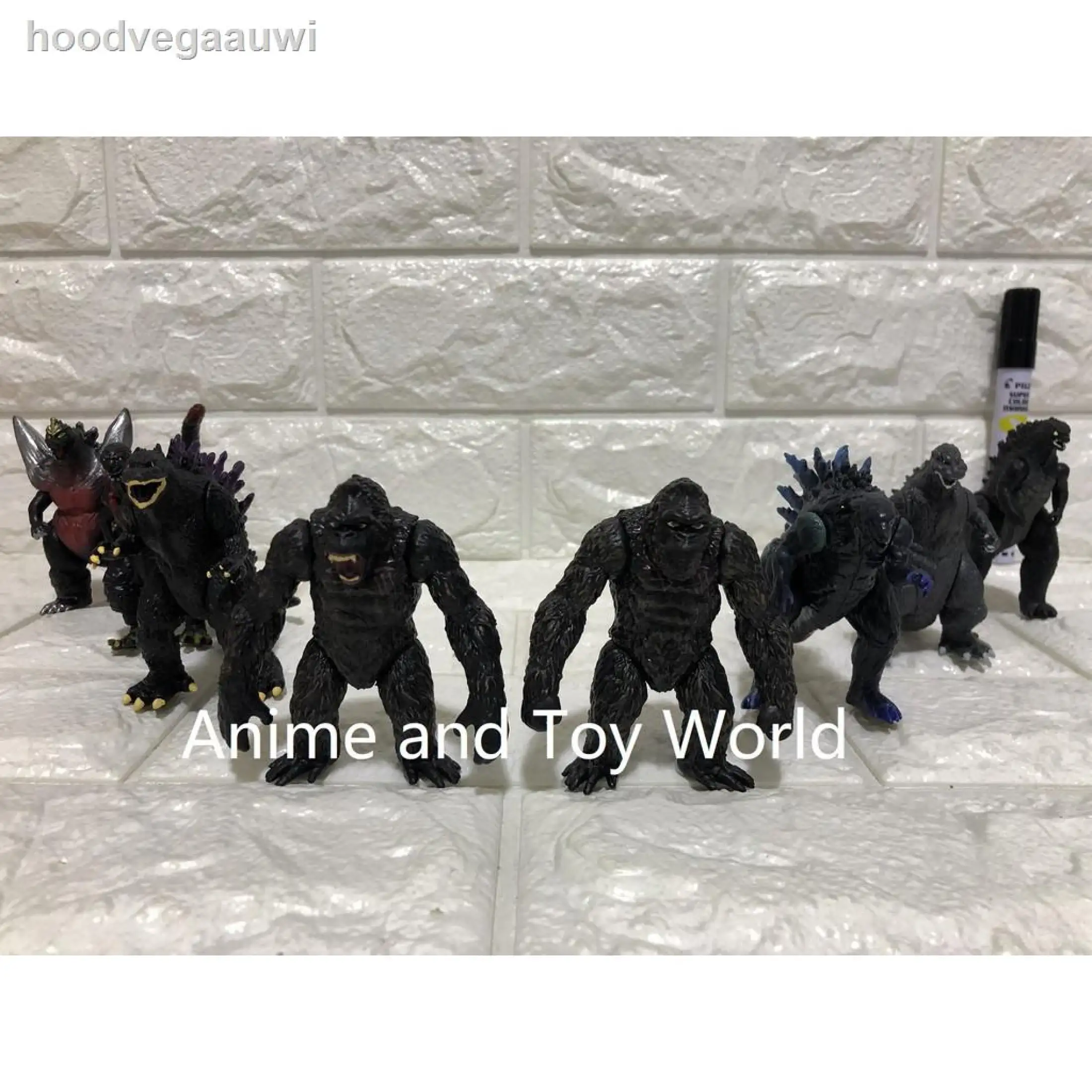 High Quality King Of The S Godzilla Vs Kong Godzilla Vs King Kong 6 8 Pcs Set Collectible Cake Topper Lazada Ph