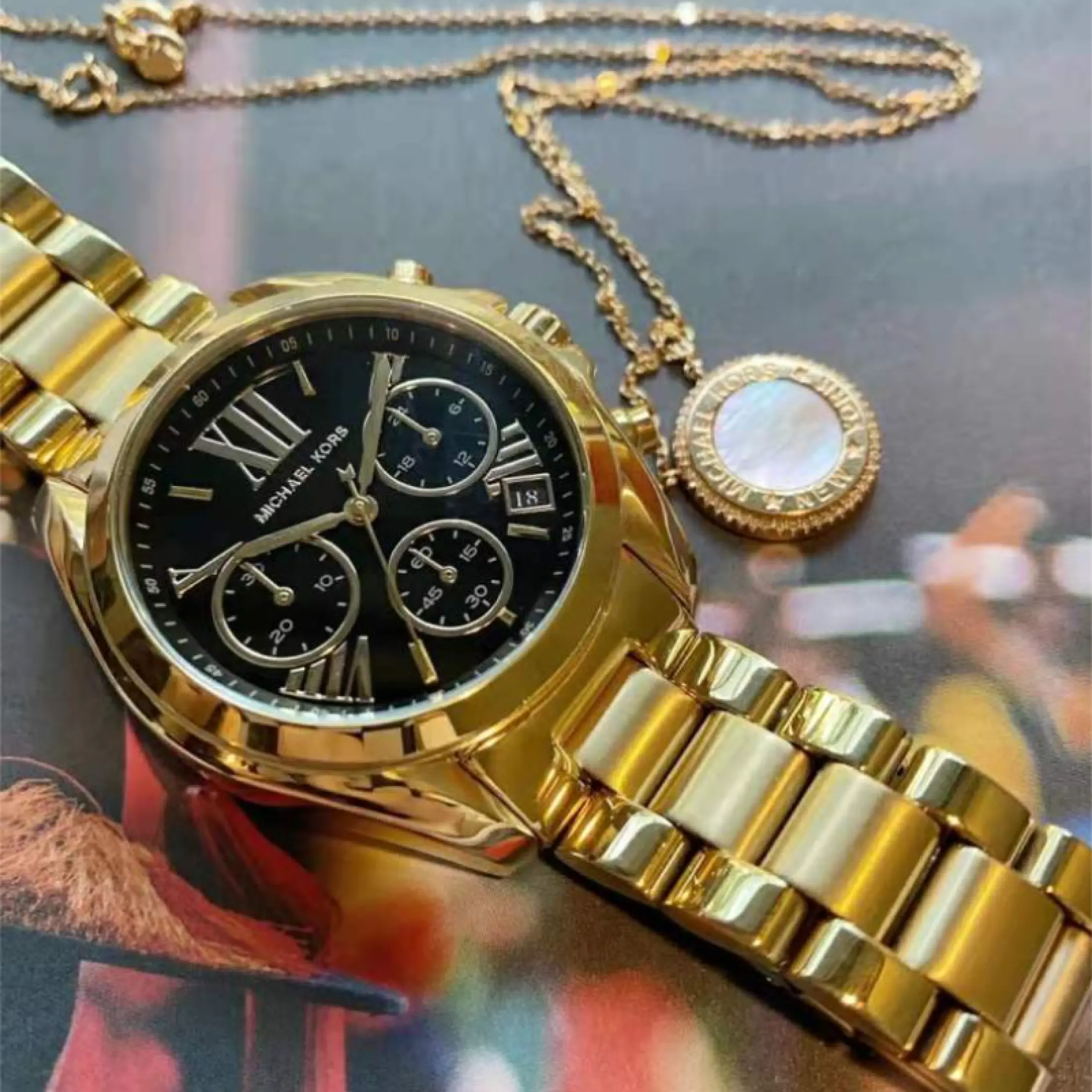 Michael Kors Watch for Women Hot on Sale Water Proof Original Gold New Quartz Stainless Watches 2021 Fashion Elegant Luxurious Women Watch Ladies Watch Relo for Women Relo for Girls