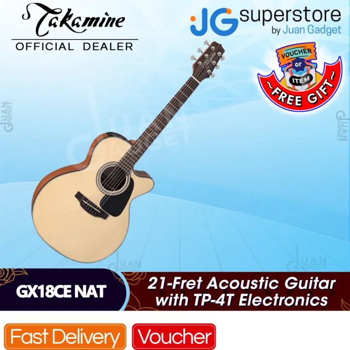 [CLEARANCE] Takamine NEX Body GX18CE-NS 21-Fret 3/4 Size Acoustic Guitar with TP4T Preamp Electronics | JG Superstore