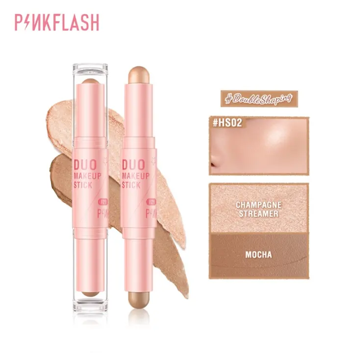 PINKFLASH Double Shaping Magic Shaping 3D Streamer DUO 2in1 Shadow Contour Makeup Highlight Stick Pen