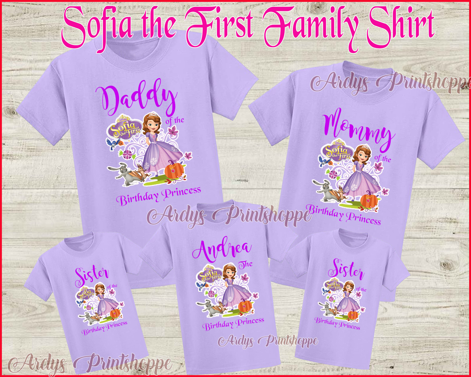 sofia the first shirts
