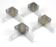 Flight Case Large Corner Brace Protector F0235 58*60mm, Chrome, Set of 4. 