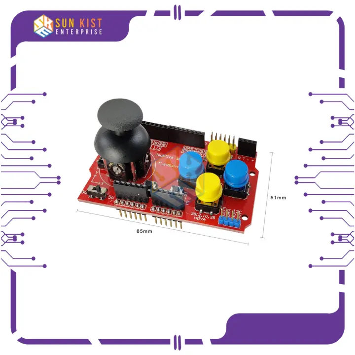 Joystick Shield Gamepads Joystick Keypad Shield For Arduino I2c 3.3v Nrf24l01 Nk 5110 Lcd Controller