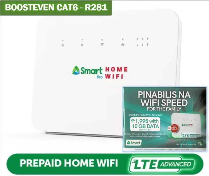 SMART HOME PREPAID LTE ADVANCED CAT6 (BOOSTEVEN CAT6 / EVOLUZN ID5L)