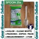 DISPOSABLE PLASTIC SPOON AND FORK (25PCS / PACK) AVAILABLE IN CLEAR / WHITE AND BLACK. 
