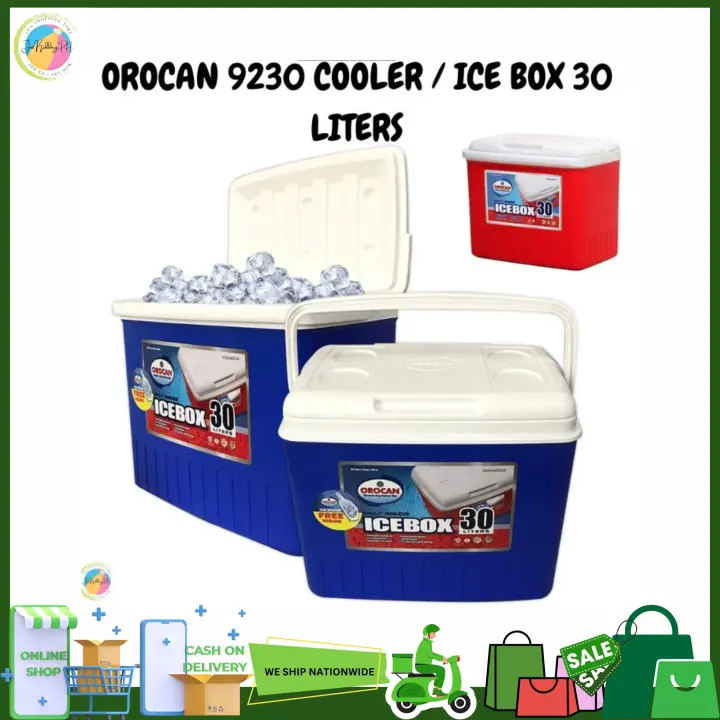 9230 COOLER / ICE BOX 30 LITERS/OROCAN COOLER 30LITERS/OROCAN ICEBOX 30LITERS/LAGAYAN NG YELO/ICEBOX/OROCAN COOLER