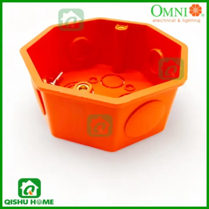 OMNI Surface Type PVC Junction Box Shock Resistant Orange WSJ-001