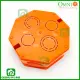 OMNI Surface Type PVC Junction Box Shock Resistant Orange WSJ-001. 