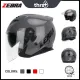 Zebra Motorcycle half face Helmet 3/4 Motor Dual Visor half face Helmet For Riding Gear Free Visor THRSTFLASK YM-902 Solid. 