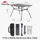 Naturehike FT12 Black Aluminum Egg Roll Camping Portable Folding Table 3 Level Height Adjustable Ultralight Heavy Duty up to 30kg Max Load Foldable Heavy Duty Outdoor Low High Lifting Table Nature Hike. 