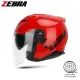 Zebra Motorcycle half face Helmet 3/4 Motor Dual Visor half face Helmet For Riding Gear Free Visor THRSTFLASK YM-902 Solid. 