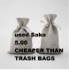 Sacks / Used Sako , can be used as garbage bags at 5 pesos. 