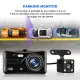 【Ship from Manila】Dash Cam Dual Lens Car DVR Camera HD 1296p 4" Touch Screen with Rear Reverse Camera Night Vision Car Recorder Dash Cam. 