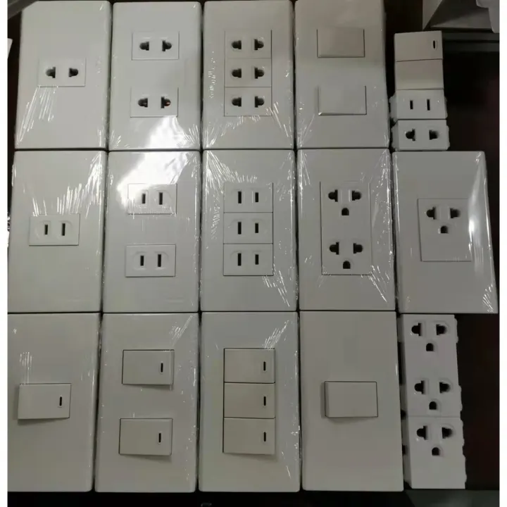 Panasonic wide series switch and outlet. 1 gang 2gang 3 gang. 1 way switch universal outlet only