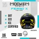 Mookem Helmet Z005 - Gold Blaster - Ferro X - Face Dual Visor Helmet. 
