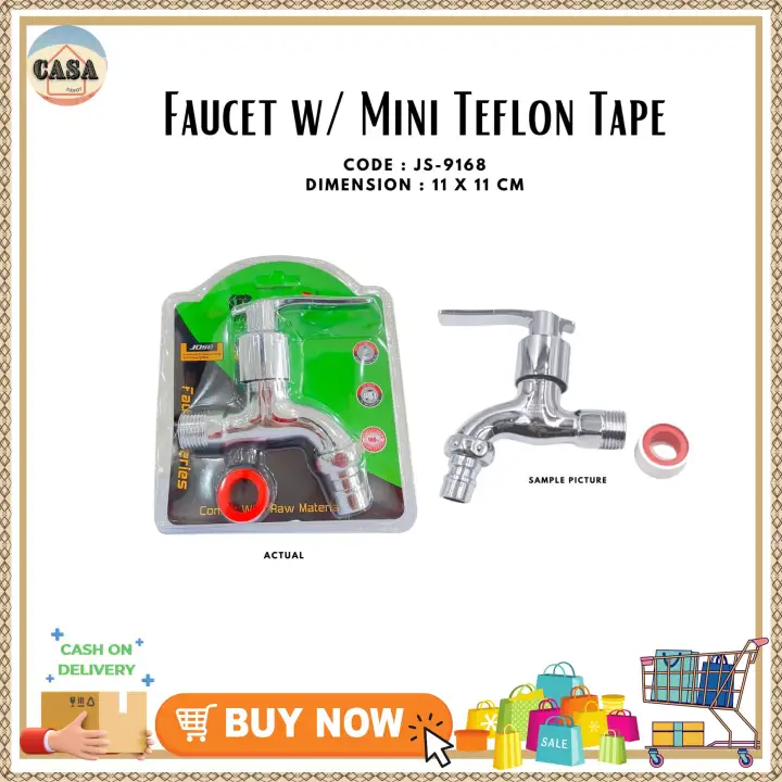 FAUCET WITH MINI TEPLON TAPE/FAUCET