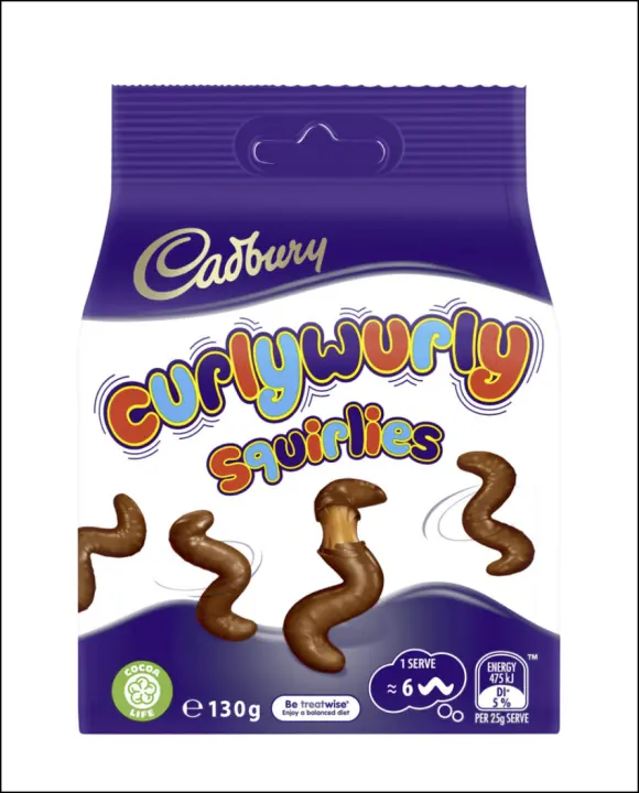 Cadbury Curly Wurly Squirlies Chocolate Bites 130g Lazada PH